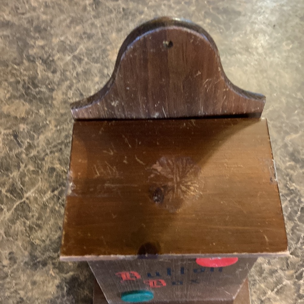 Vintage wooden button box - Picture 3 of 8